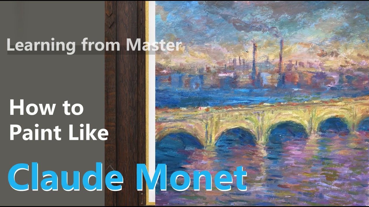 How to Paint Like Claude Monet | Impressionist Landscape | Step by Step