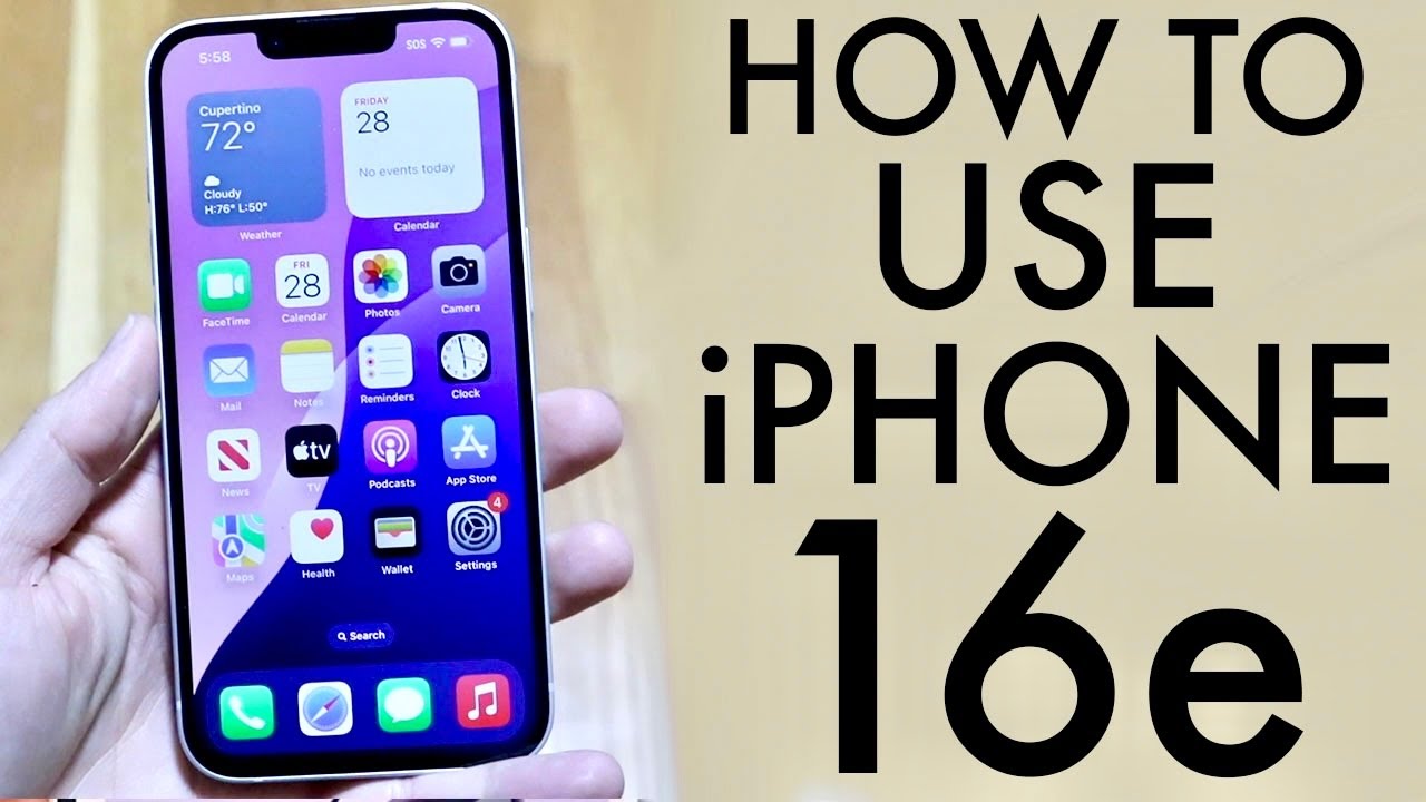 How To Use Your iPhone 16e! (Complete Beginners Guide)