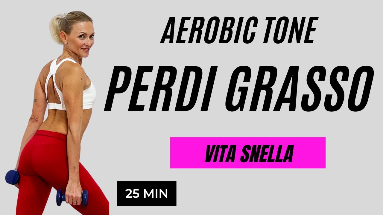 25 MIN  AEROBIC TONE + Allenamento per Bruciare il grasso della pancia e la vita sottile