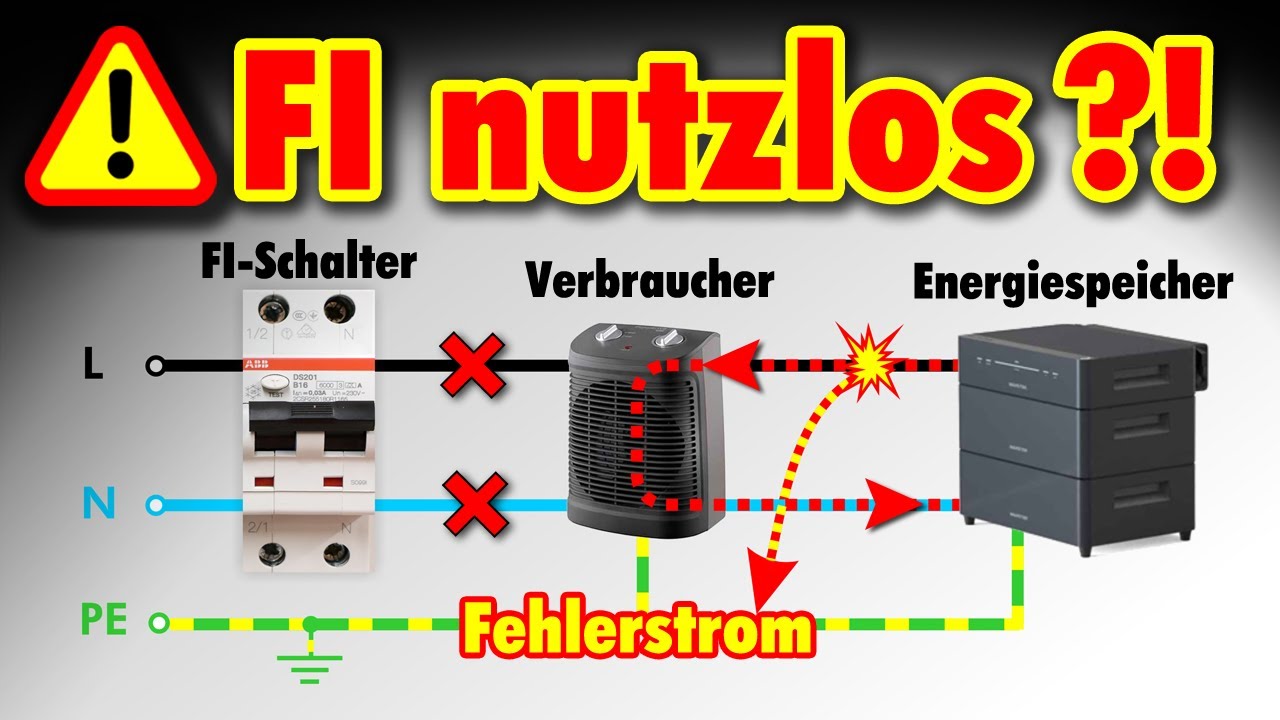 Einspeisen über Steckdose: Schützt der FI noch? Praxischeck!