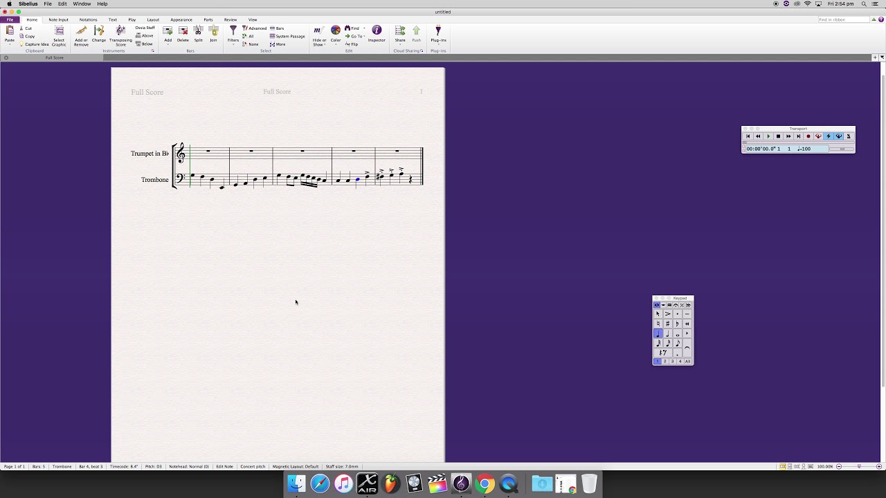 Sibelius tutorial Part 1