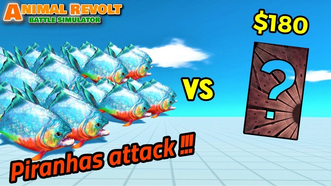 Piranhas vs random team same price ARBS animal revolt battle simulator