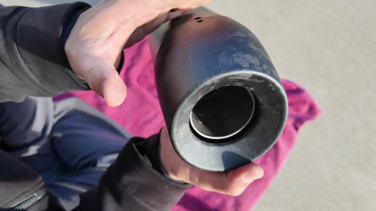 Modifying a Harley Davidson 2024 CVO ST OEM Muffler, part 2 of 2