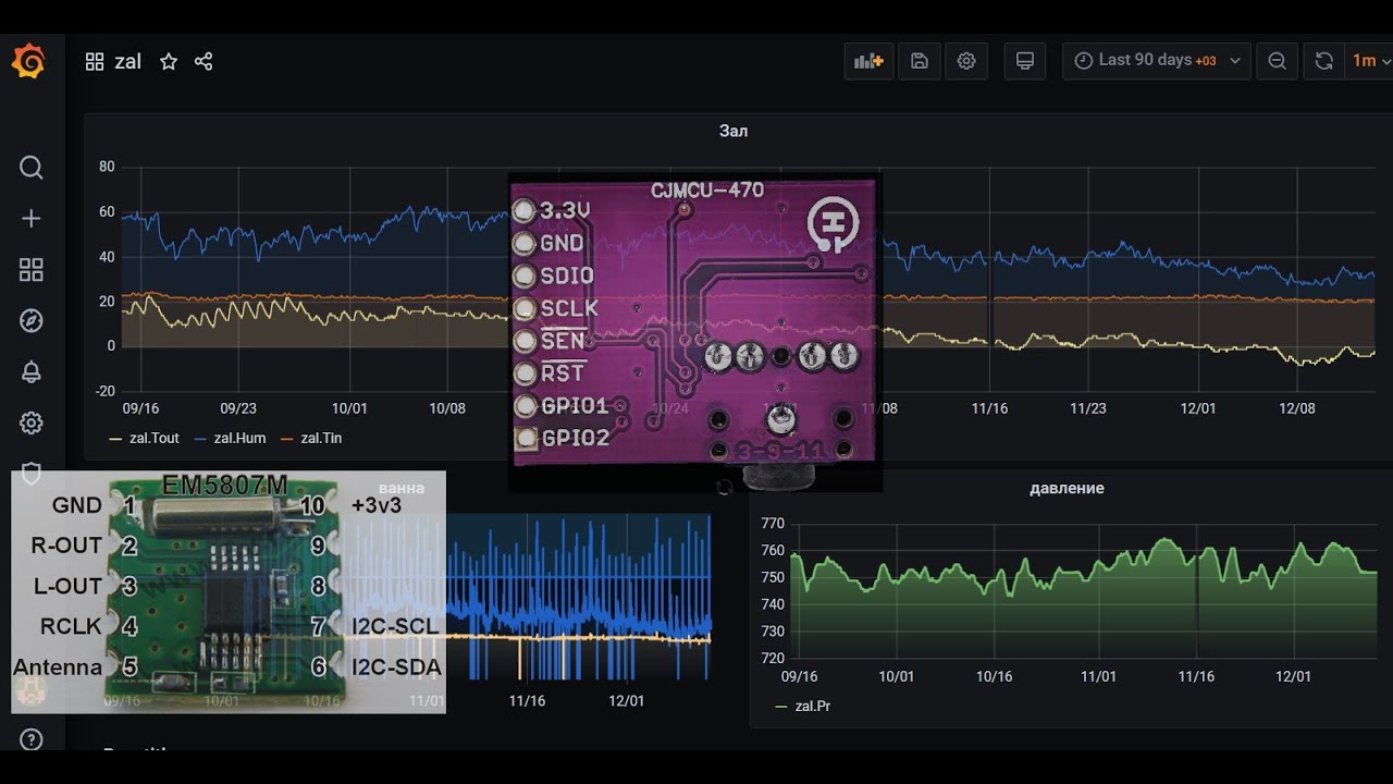 метеостанция +FM radio(Si4703,RDA5807) ч.15