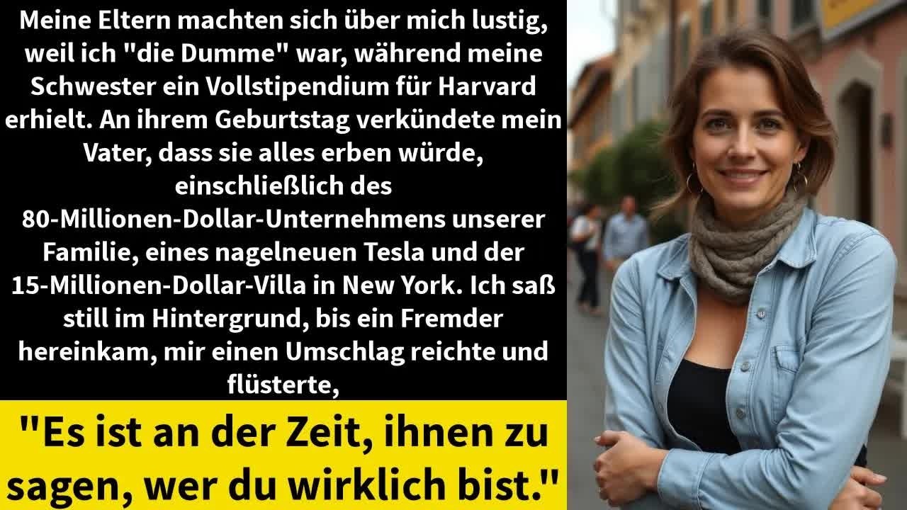 Meine Eltern machten sich über mich lustig, weil ich ＂die Dumme＂ war, während meine Schwester ei