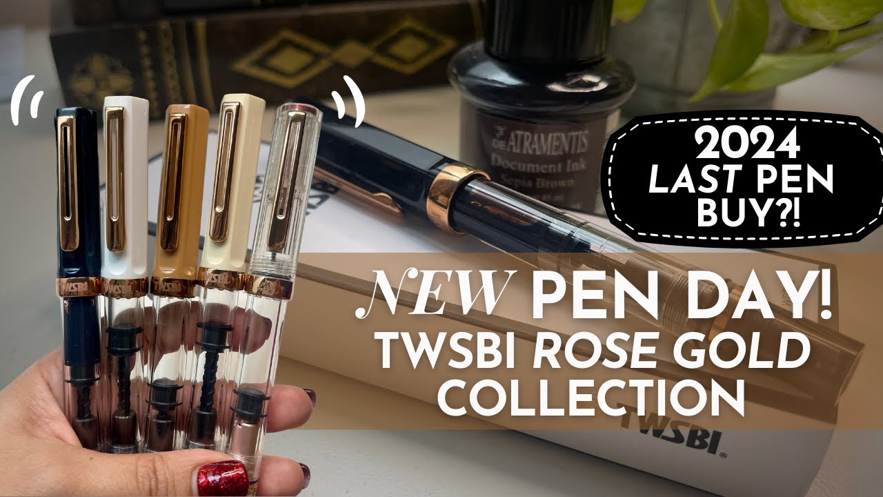 🖋️ UNBOXING TWSBI ECO Black Rose Gold & MY TOP 5 ✍️ 2025 FOUNTAIN PEN WISHLIST! #newpenday #review
