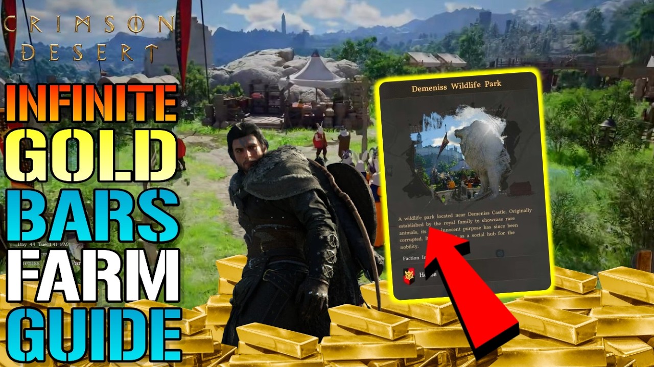 Crimson Desert: INFINITE GOLD BARS Farming Guide! How To Get FAST & EASY GOLD BARS (Farm Guide)