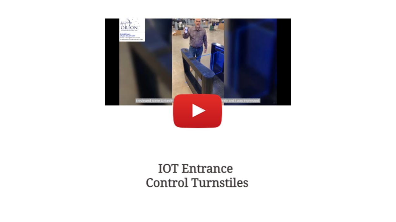 Entrance Control Turnstiles Must Be IOT Devices