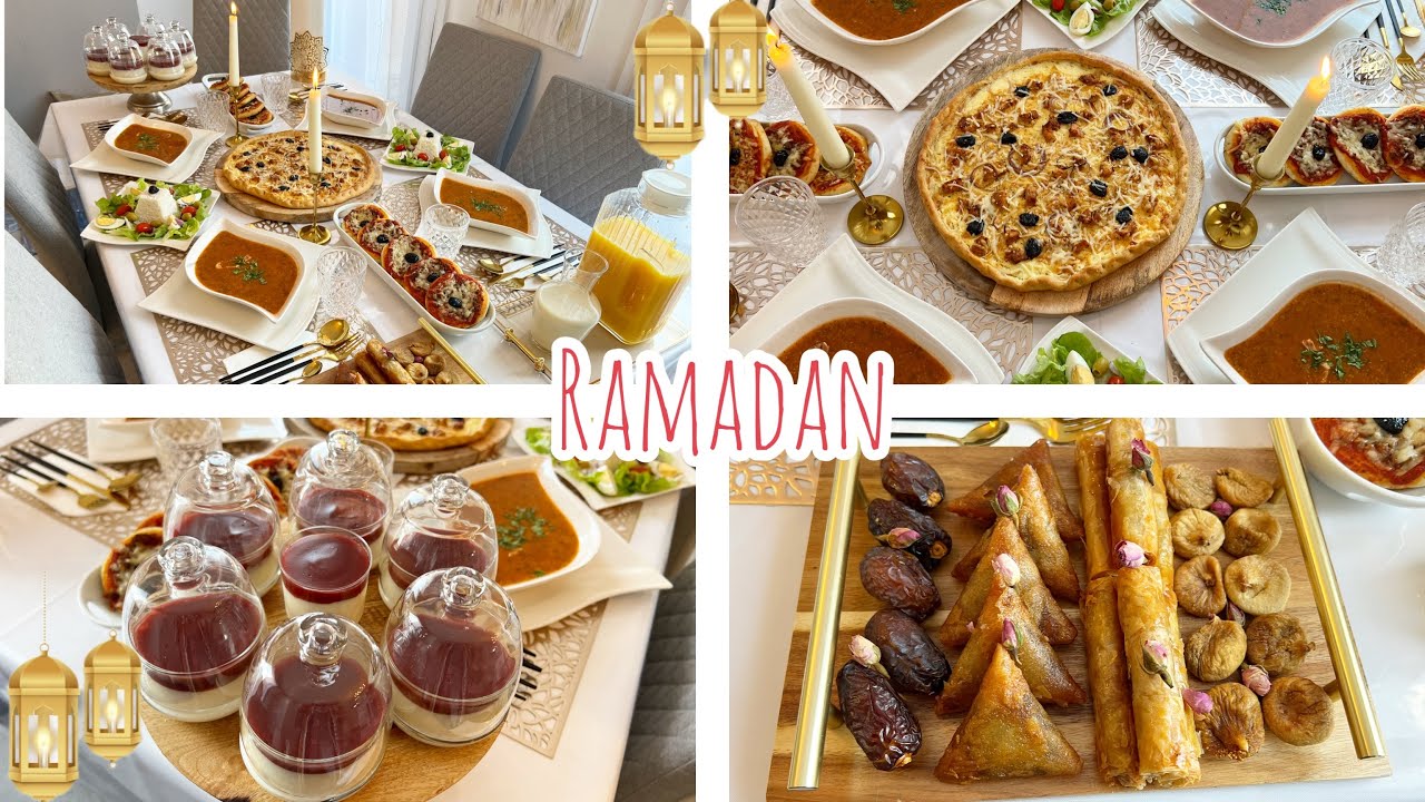 Repas complet de l’entrée au desserts🌙Ramadan2022🌙