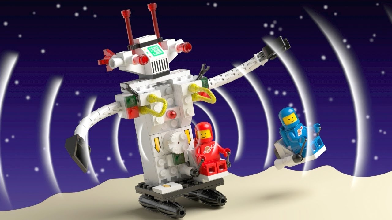 LEGO 6750 Light And Sound Sonic Robot (1986) - build animation