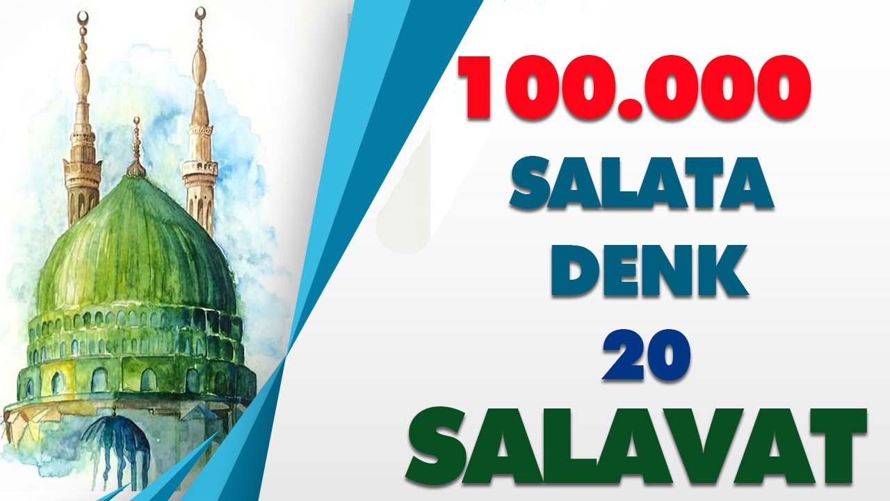 YÜZBİN SALATA DENK  20 SALAVATI ŞERİF