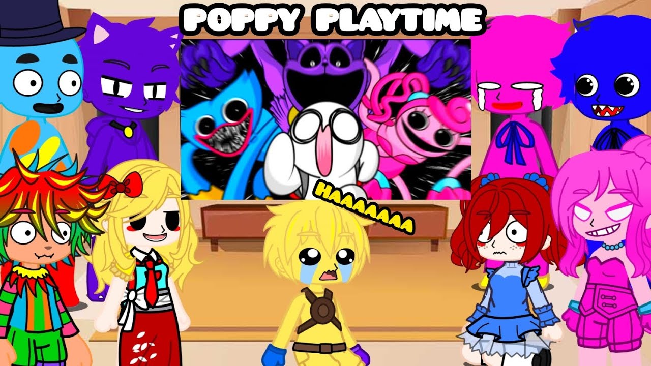 Poppy Playtime react Poppy Playtime 1,2,3,4 in Animation &bull; POPPY PLAYTIME FUNNY ANIMATION &bull;