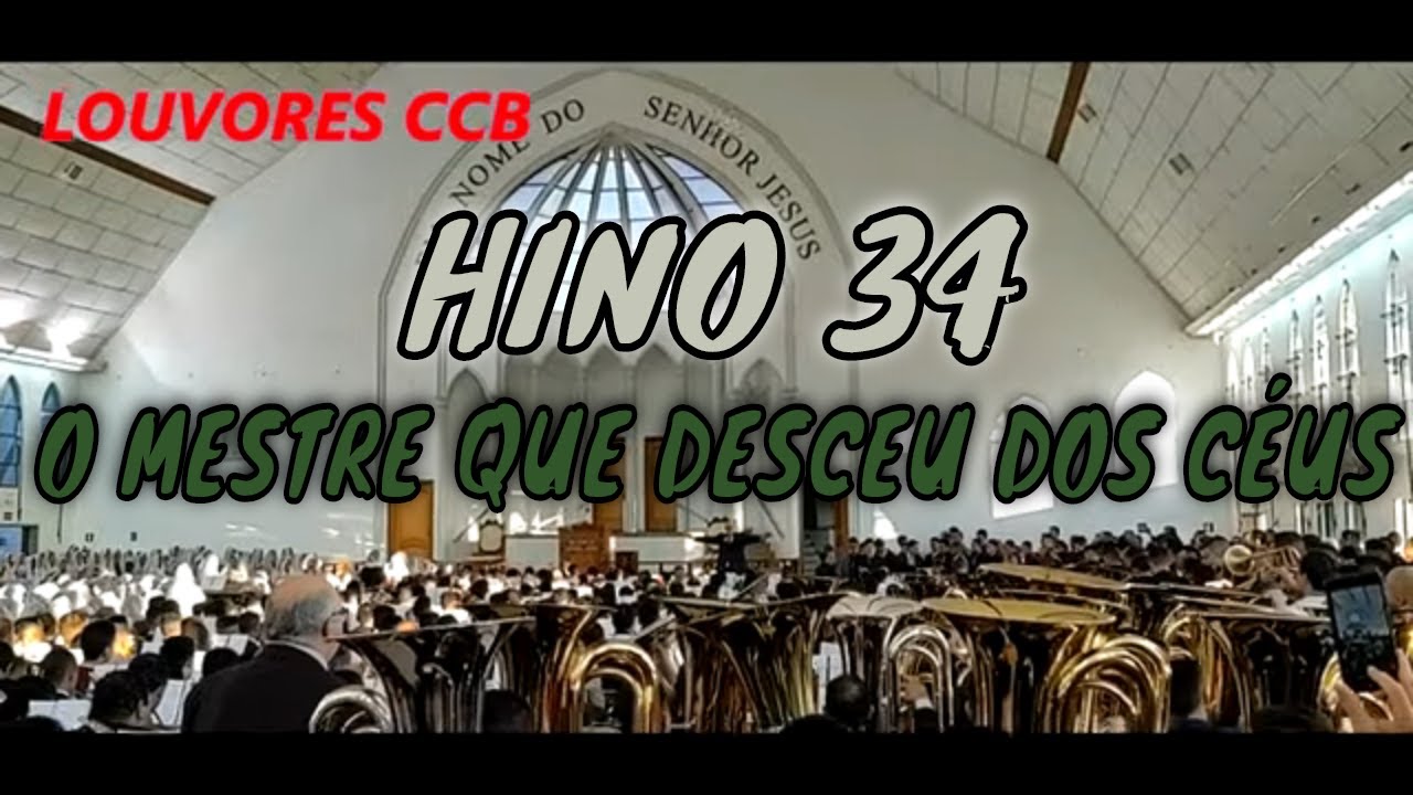 ENSAIO BONFIM CABREÚVA HINO 34 O MESTRE QUE DESCEU DOS CÉUS