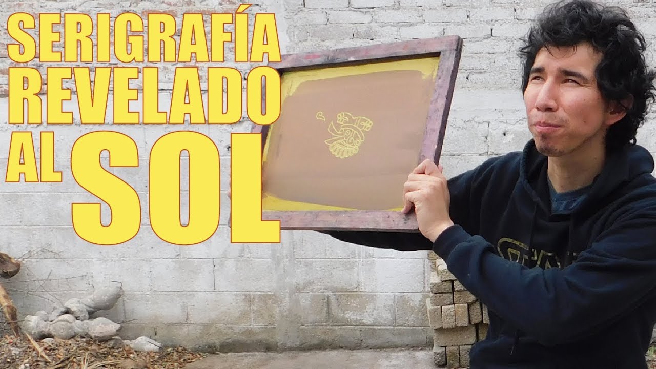 SERIGRAFIA REVELADO AL SOL — COMO REVELAR UN MARCO PARA SERIGRAFIA CON EL SOL? SERIGRAFIA CASERA