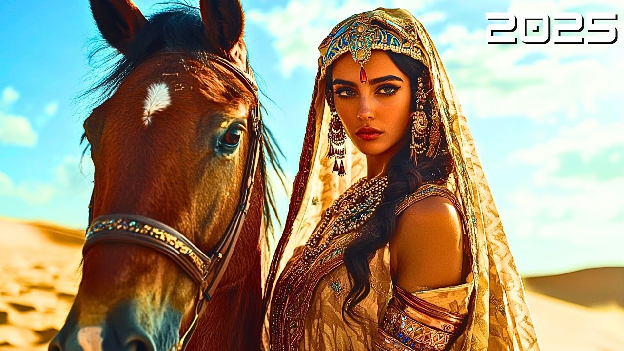 Middle Eastern Music - Silent Moon Over the Golden Wasteland: Ethereal Desert Reflections