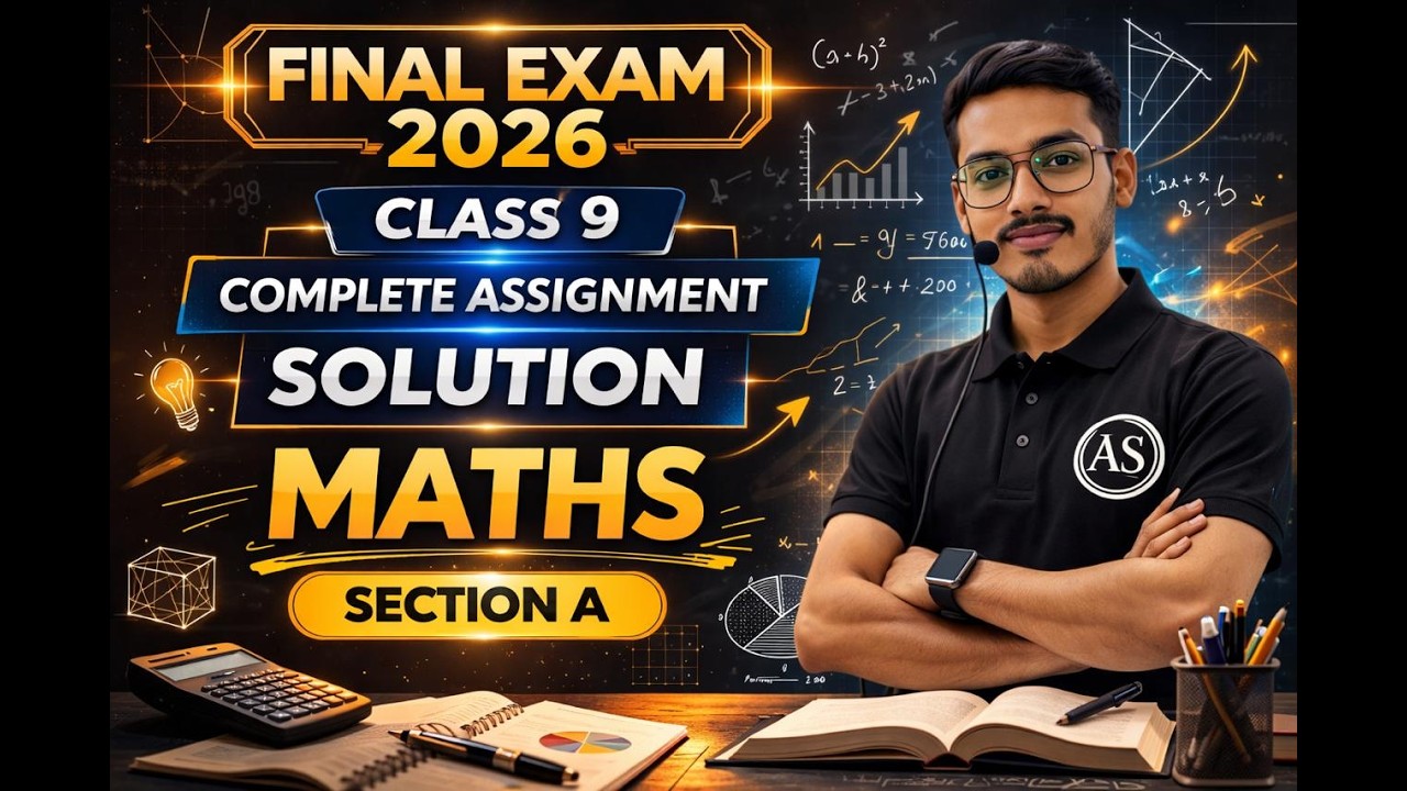 GSEB Class 9 Maths Assignment Solution | Section A | Live Session