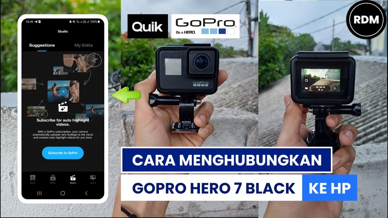 Cara Menghubungkan Gopro Hero 7 Black Ke HP android | Hubungkan Gopro ke HP
