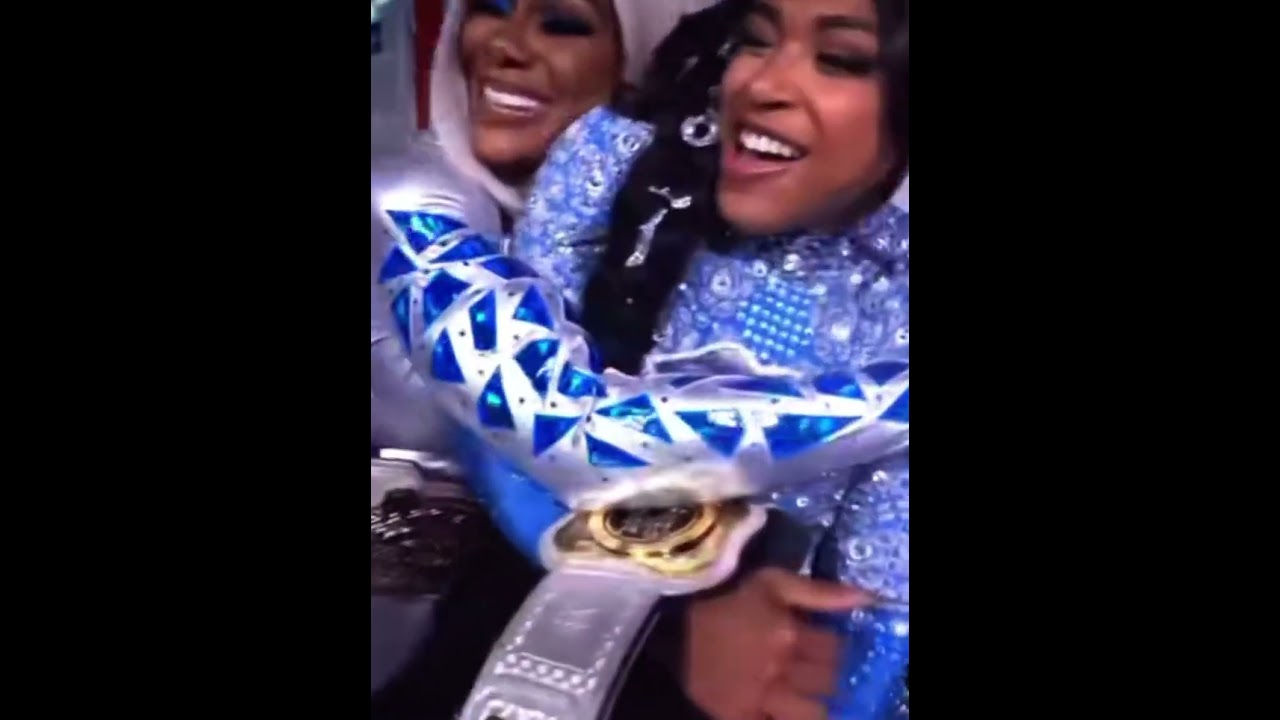 Bianca belair and jade cargill backstage ❤️