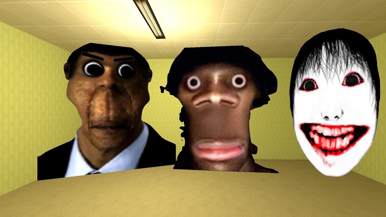 GMOD TOO MUCH NEXTBOTS CHASED ME ALL BOTS IN LIMINAL HOTEL ROOMS #gmod_#nextbots