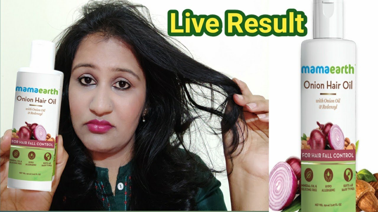 Mamaearth Onion Hair Oil Review ,Live Result After Using One Month || Mamaearth onion oil review