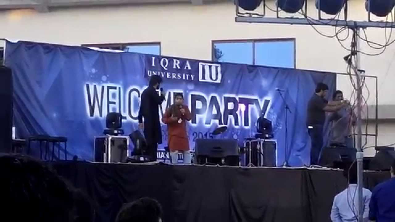 Iqra University Islamabad Fall 2015 funny pothwari drama part 1/2 HD 720p