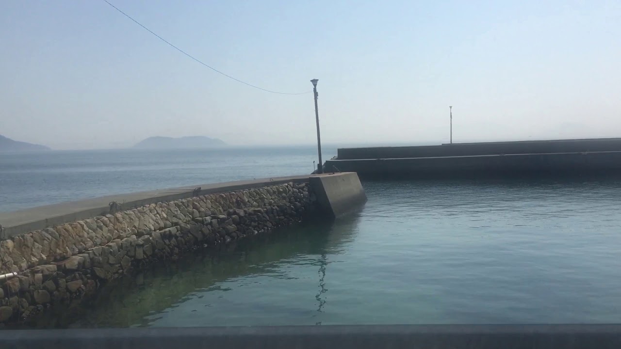 さぬき広島バス 車窓 江の浦港→江の浦港/ 右回り 江の浦港1012発