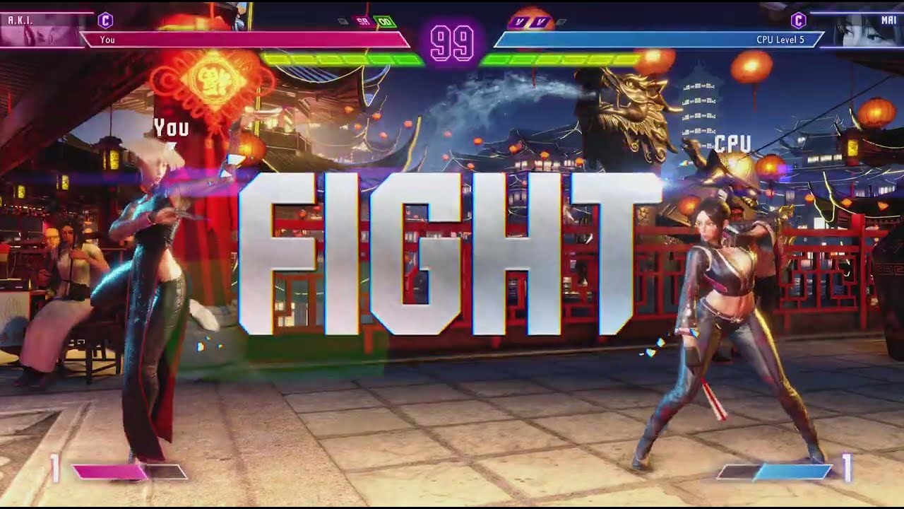 Street Fighter 6 A.K.I vs Mai