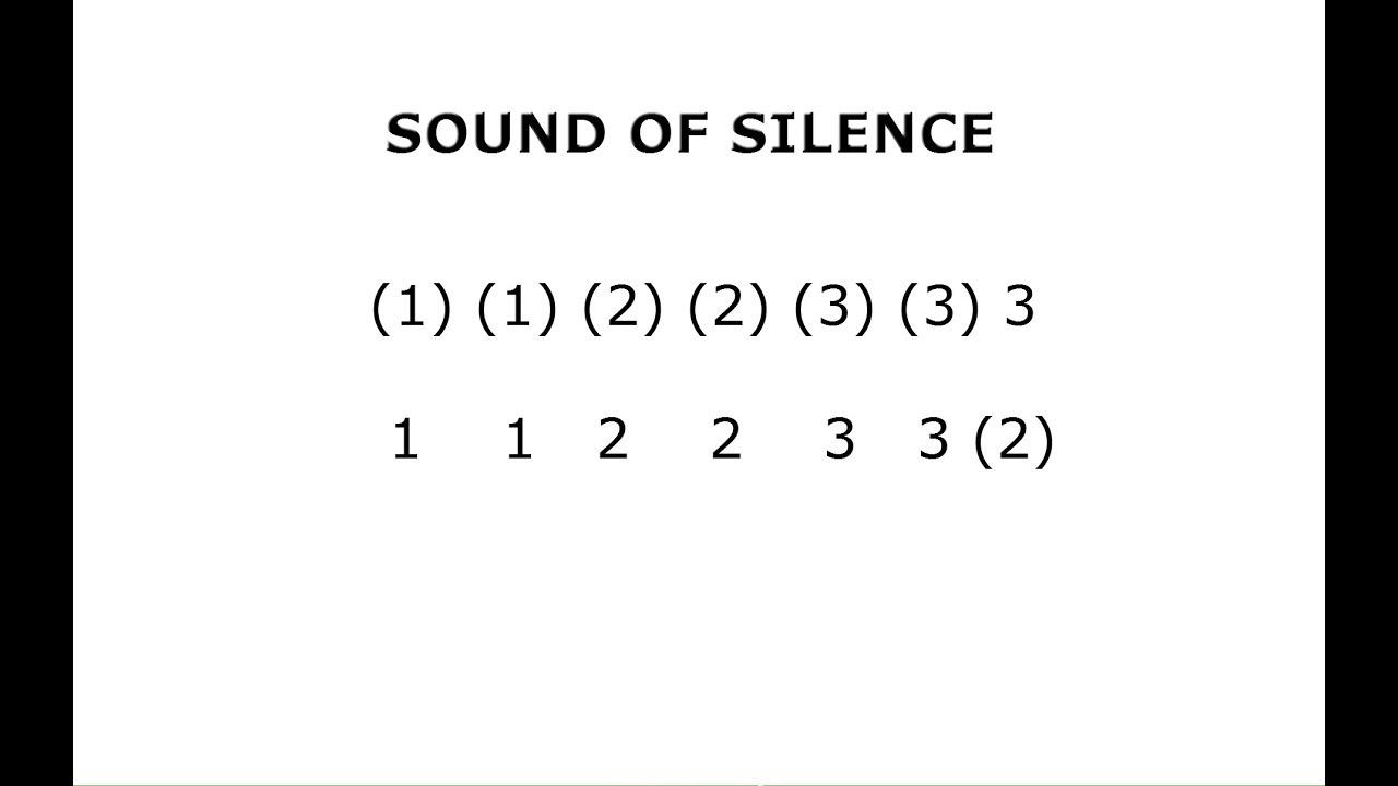 SOUND OF SILENCE, EASY CHROMATIC HARMONICA, TABS, TABLATURA ARMÓNICA CROMÁTICA