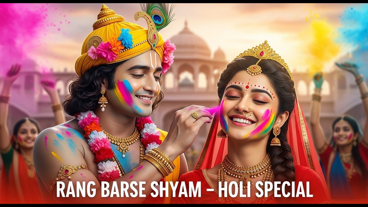 Rang Barse Shyam Radha Ke Sang 💙 | श्री कृष्ण गोविंद हरे मुरारी | Viral Holi Bhajan New 2026