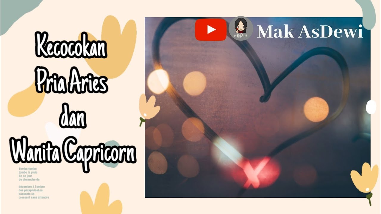 RAMALAN KECOCOKAN❤️ PASANGAN PRIA ARIES DAN WANITA CAPRICORN