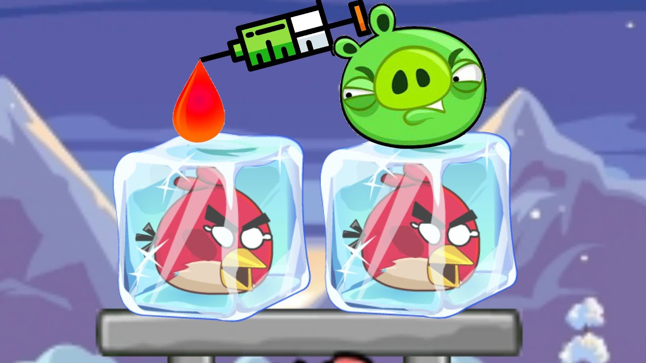 Unfreeze Angry Birds - DRAWING WATER WAY TO BREAK ICE CUBE! RESCUE FROZEN BIRDS!