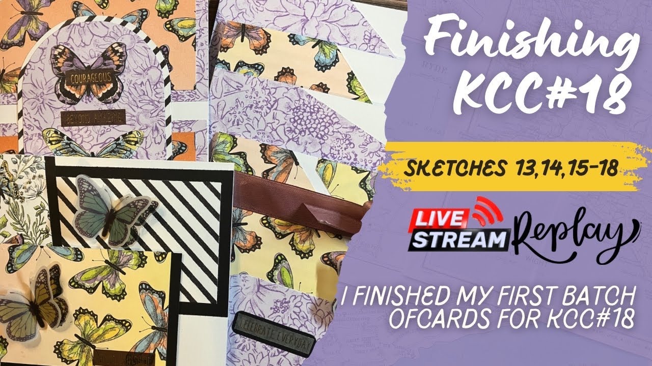 Finishing my first 18 cards for #kcc18
