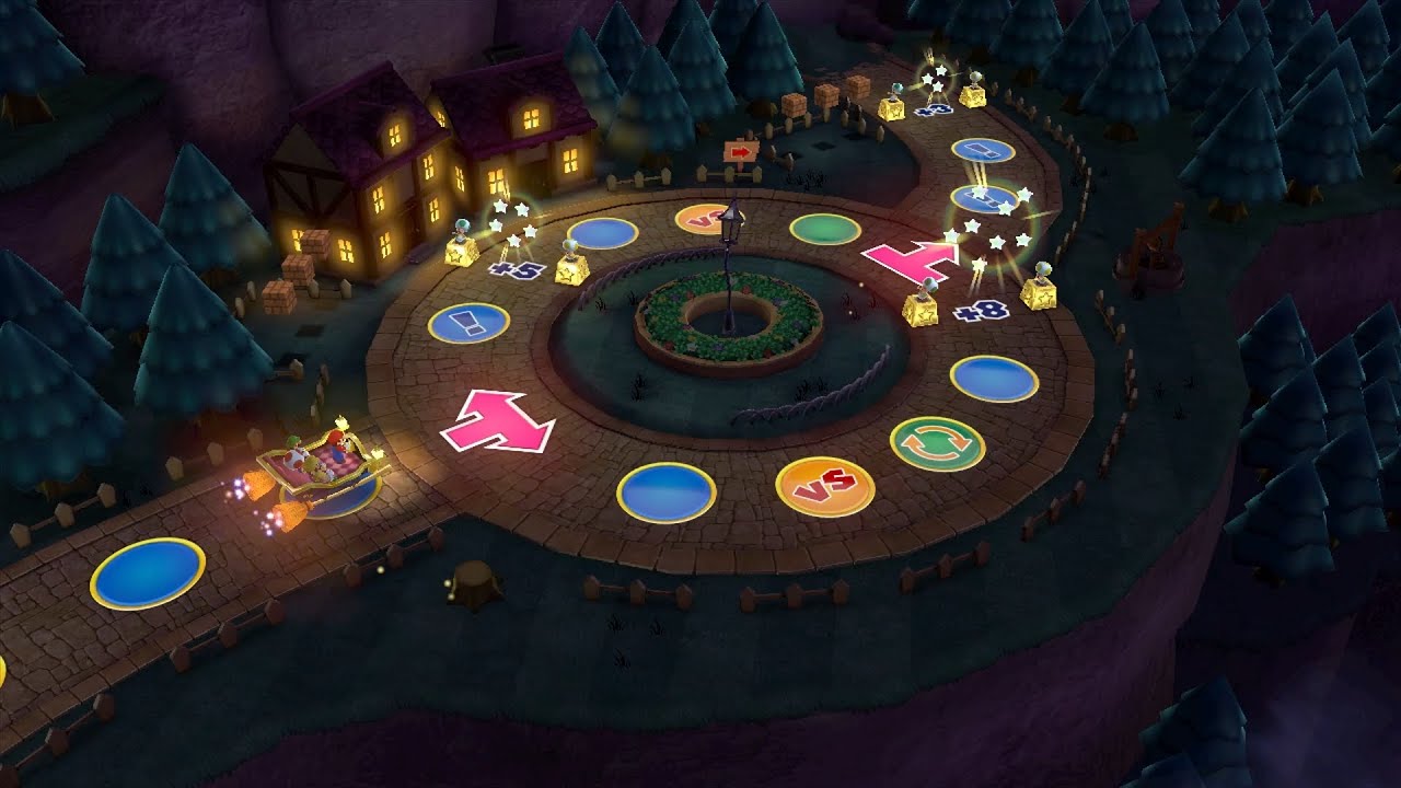 Mario Party 10 Mario Party #950 Luigi vs Toad vs Wario vs Mario Haunted Trail Master Difficulty