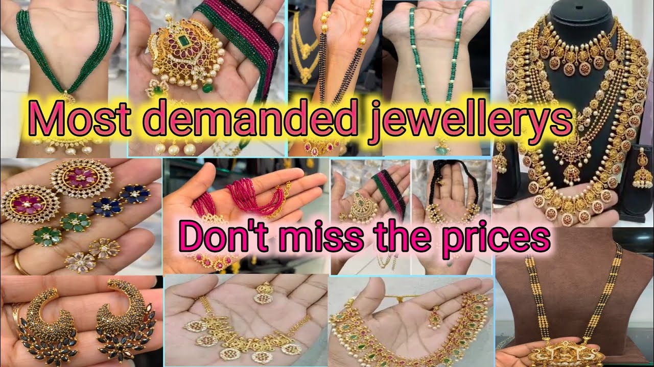 Latest One Gram Gold Jewellery With Price|cz jewellery