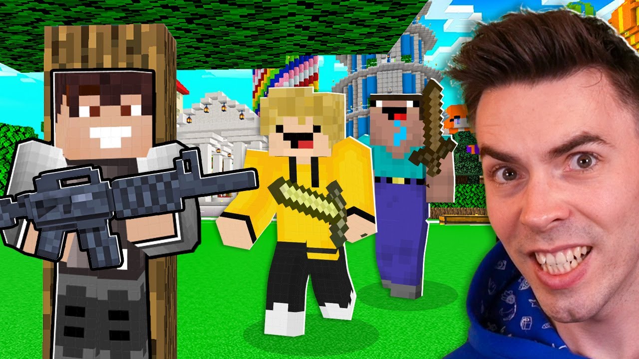 OSZUKUJE PRZYJACIÓŁ BRONIAMI w SPEEDRUN MINECRAFT!