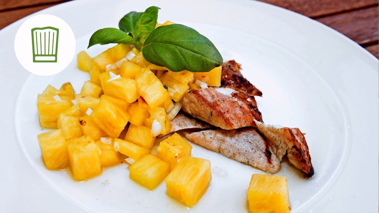 Hähnchen vom Grill mit Ananassalsa | Chefkoch.de