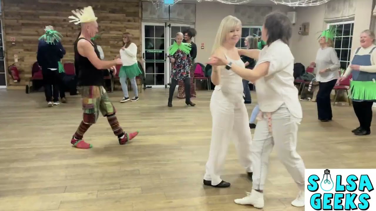 Salsa Geeks - The classes Half Time Special - Our grass people can wiggle!