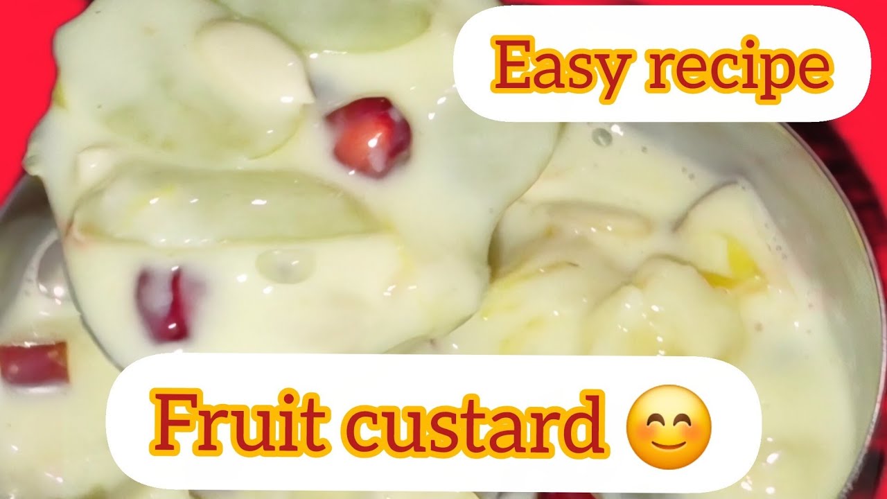 Fruit custard 😊 #how to make fruit custard recipe # ಫ್ರೂಟ್ ಕಸ್ಟರ್ಡ್ ಮಾಡುವ ವಿಧಾನ😊 super easy recipe 