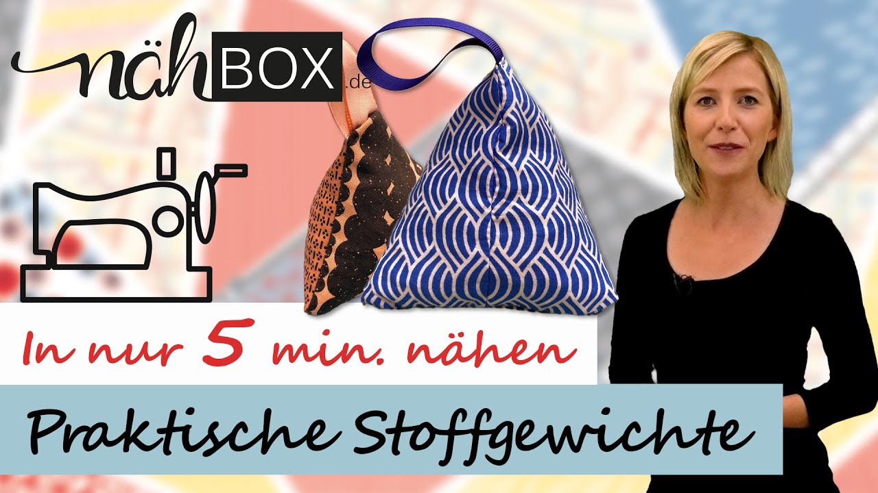Stoffgewichte, Fixiergewichte, Schnittbeschwerer aus Stoffresten ohne Schnittmuster in 5 min. nähen