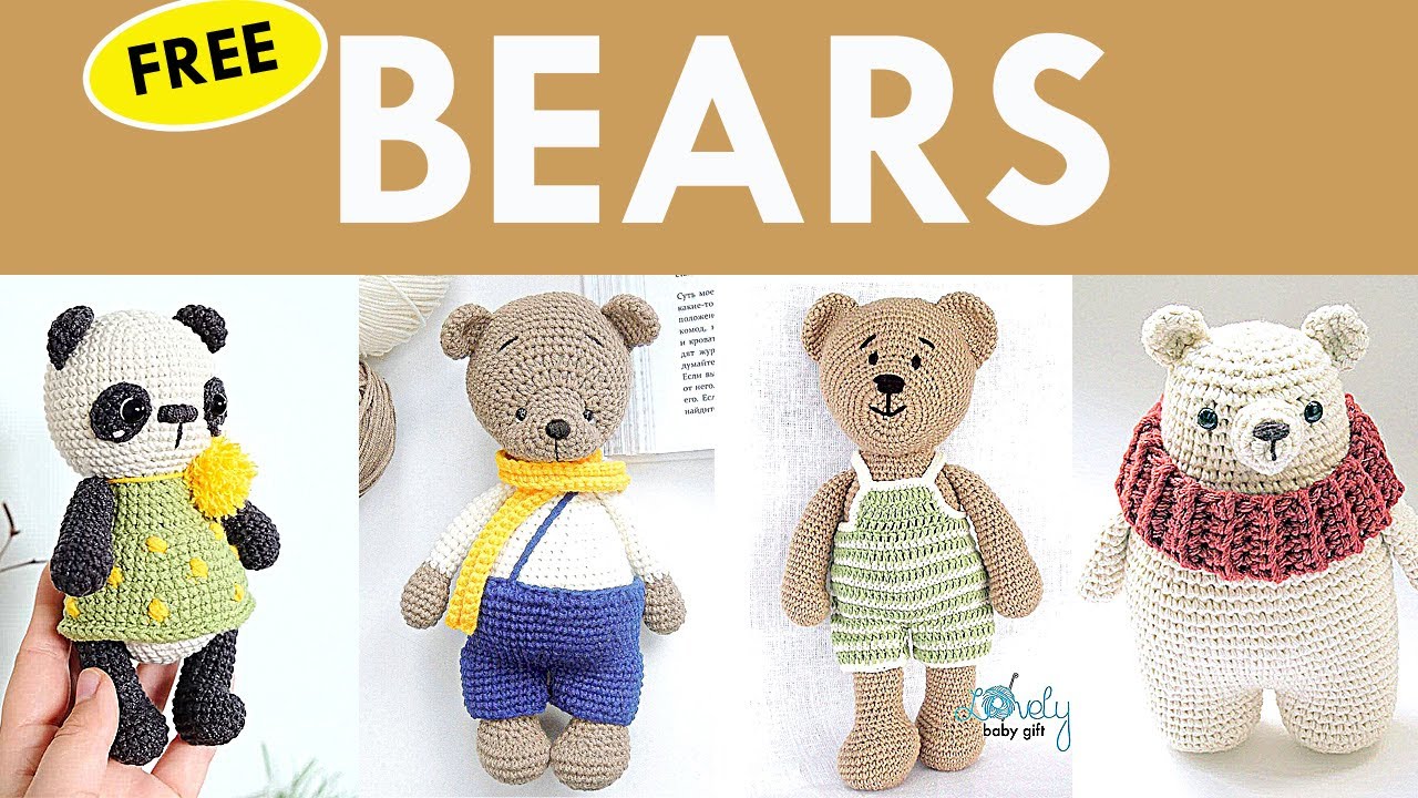 Free Amigurumi Bear Crochet Pattern Roundup!