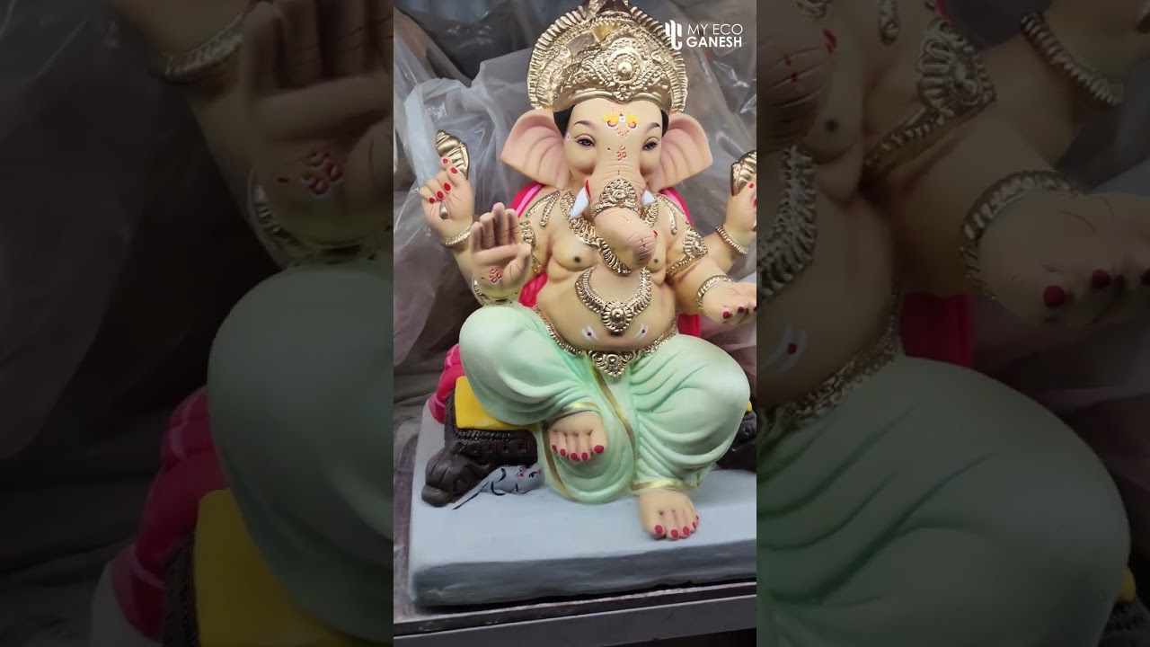 Green ganpati bappa