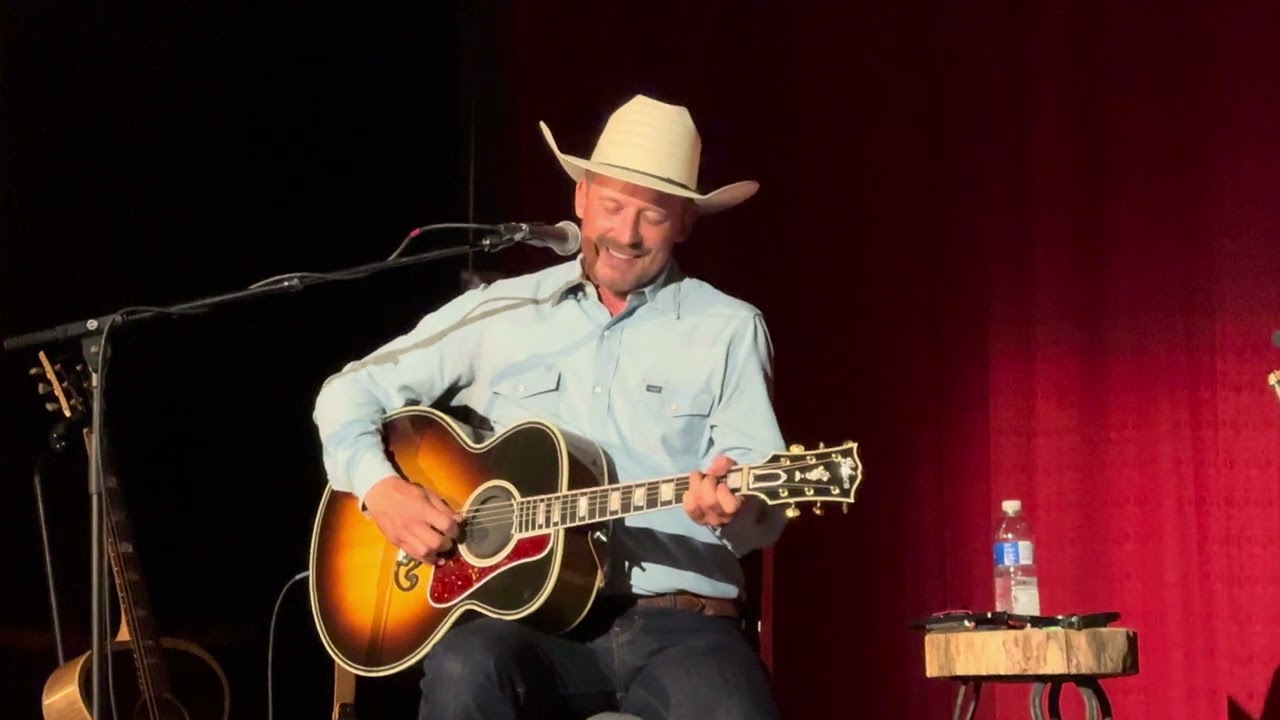Evan Felker playing Heaven Passing Through @ Crystal Theatre in Okemah OK, Woody Fest 7/9/25