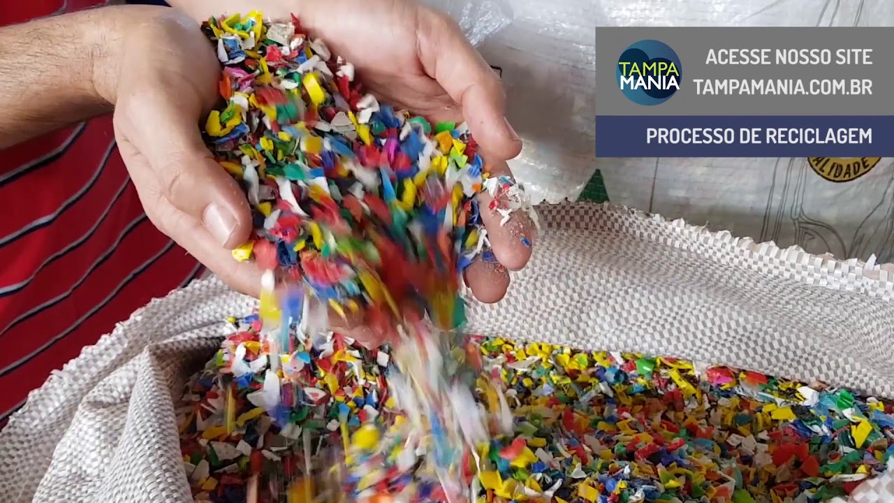 TAMPAMANIA - Processo de reciclagem de Tampinhas.