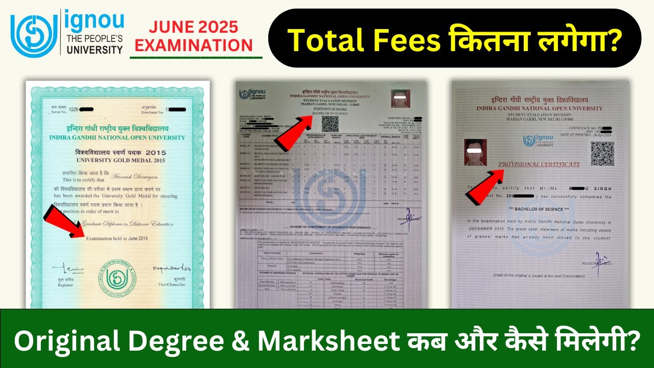 IGNOU Marksheet And Provisional Certificate Kaise Milegi? | IGNOU 39th Convocation Registration 2025