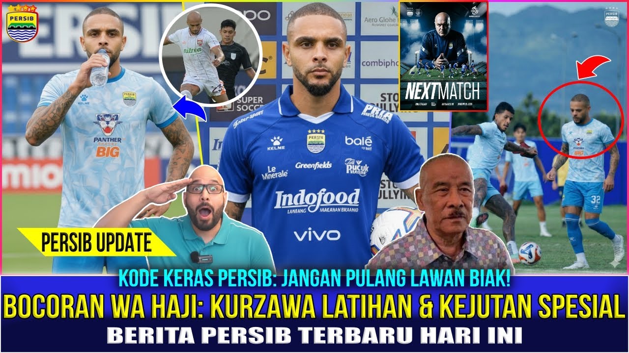 MANTUL,LATIHAN PERDANA KURZAWA!!Turun Posisi,Persib Siapkan KEJUTAN BESAR Usai Lawan PSBS Biak 😱