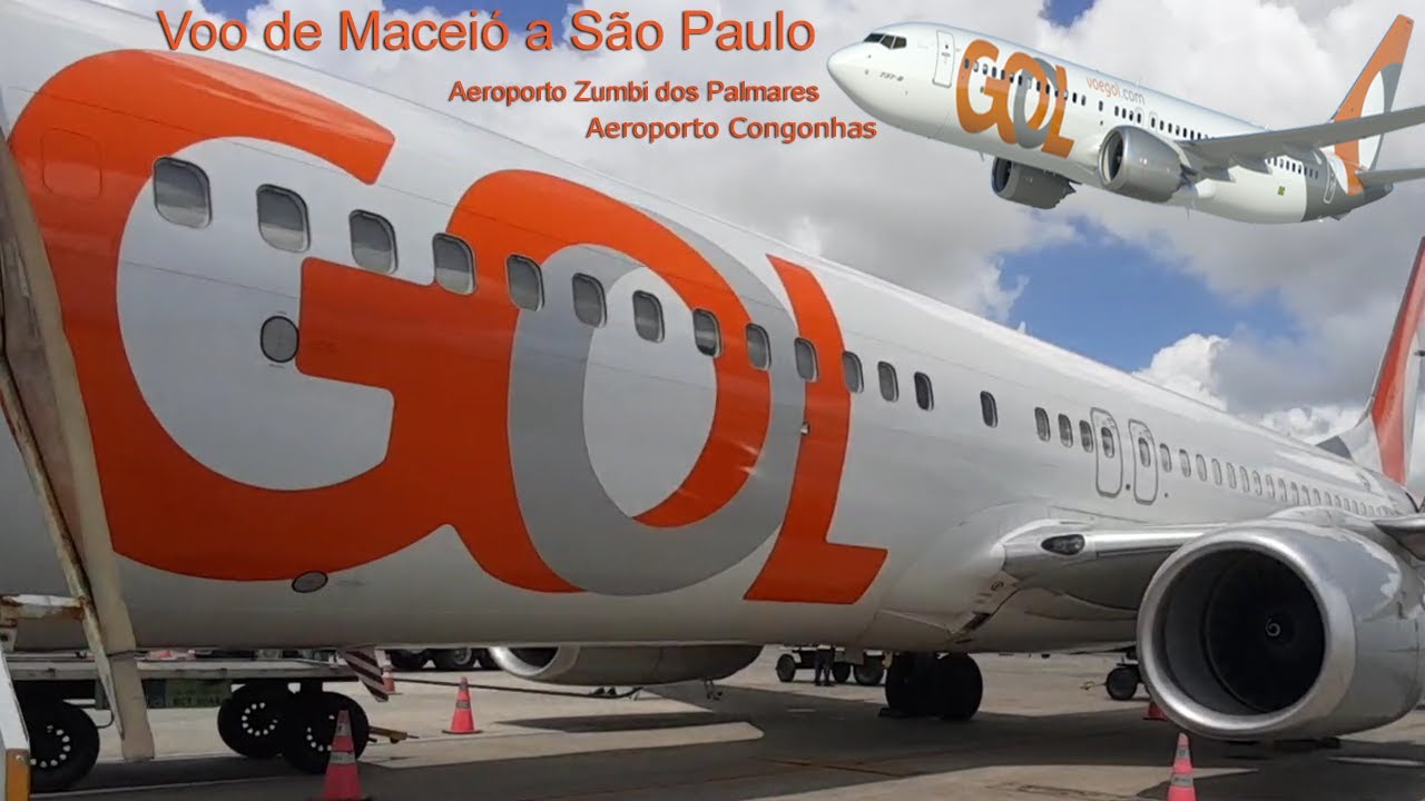 Voo de Maceió (Aeroporto Palmares) a São Paulo (Aeroporto Congonhas) #gol #maceió