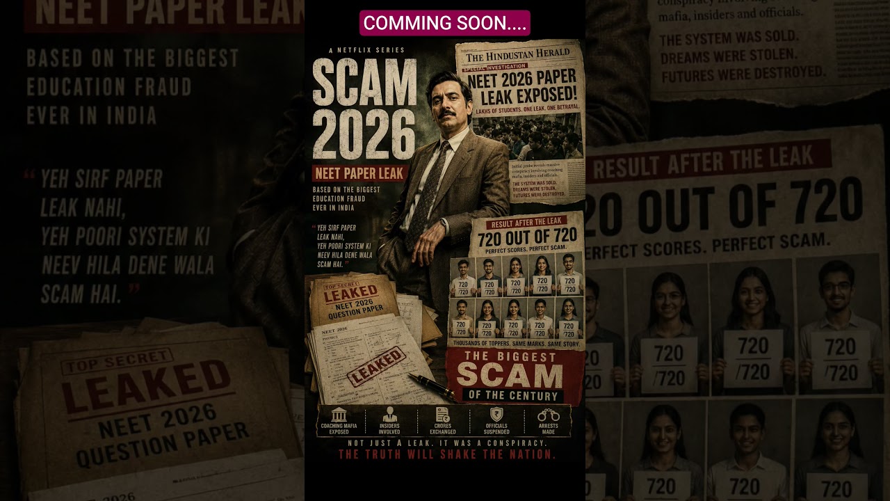 COMMING SOON.... SCAM 2026 | NEET PAPER LEAK| #neet #neetpaperleakcase #neetleak #scam1992