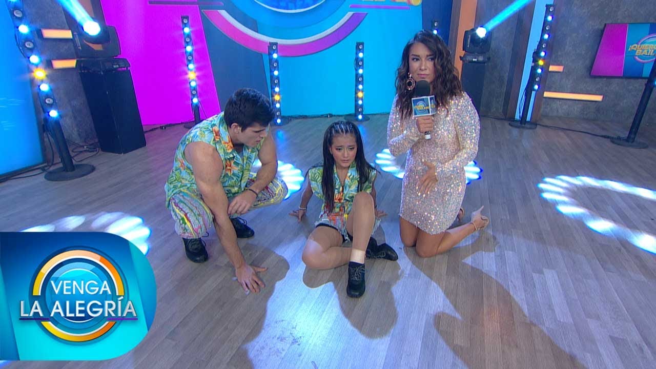 Denisse bailó lesionada del tobillo y aún así sacó toda la coreografía. | Venga La Alegría