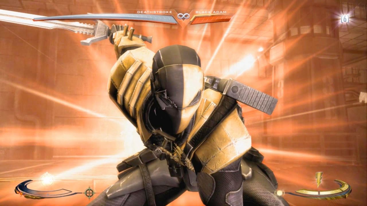 Injustice: Gods Among Us - Deathstroke Super Move on all Characters 4K 60FPS gameplay All Costumes