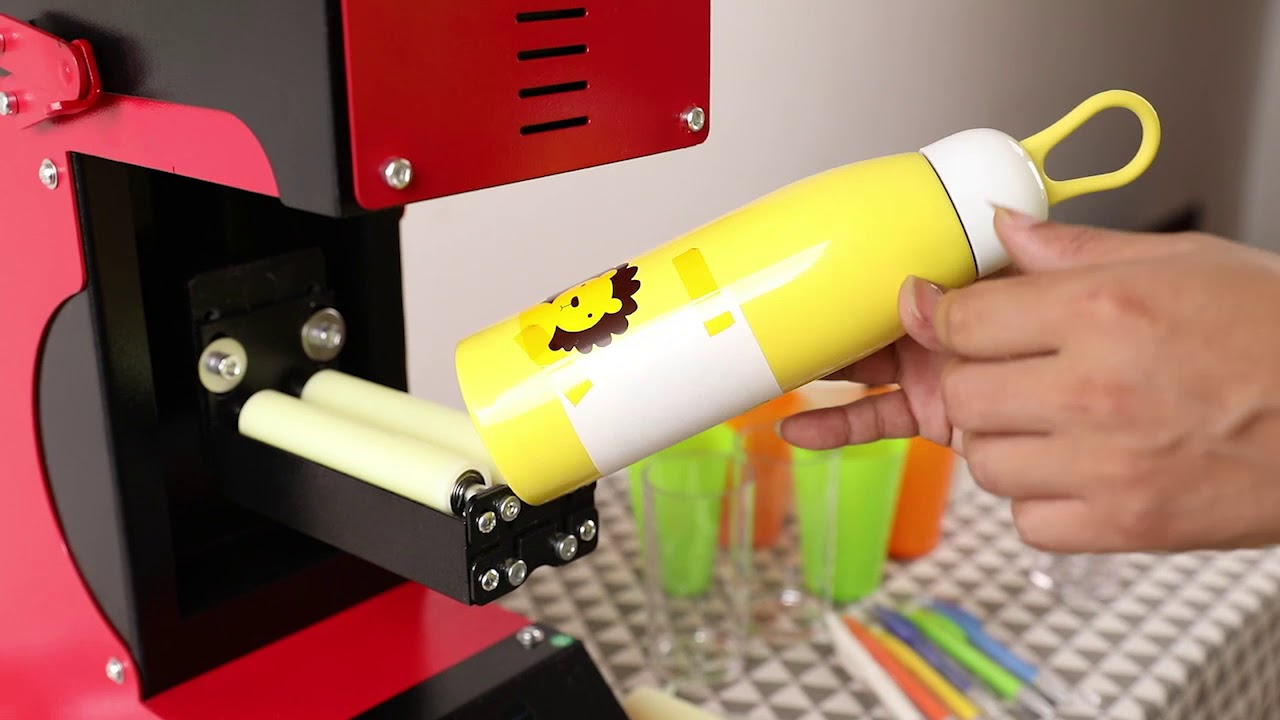 360 degree roller heat press transfer printing machine for mug and pen